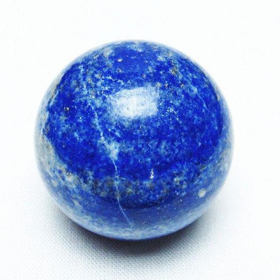 ラピスラズリ 丸玉 36mm スフィア 原石 置物 一点物 141-5338 : 天然石