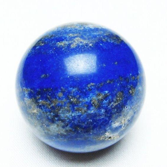 ラピスラズリ 丸玉 38mm スフィア 原石 置物 一点物 141-5367 : 天然石