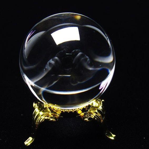 水晶 丸玉 ブラジル産 30mm 一点物 [送料無料] 141-6473 : 天然石