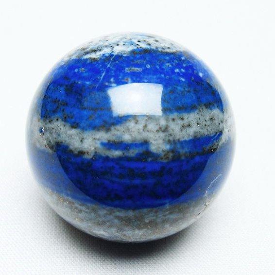 ラピスラズリ 丸玉 38mm スフィア 一点物 141-6895 : 天然石