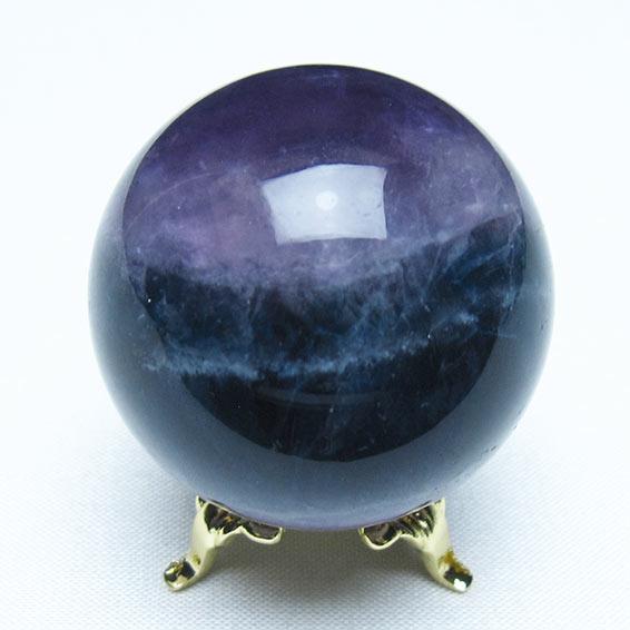 フローライト 丸玉 41mm 蛍石 スフィア 螢石 置物 一点物 141-7154