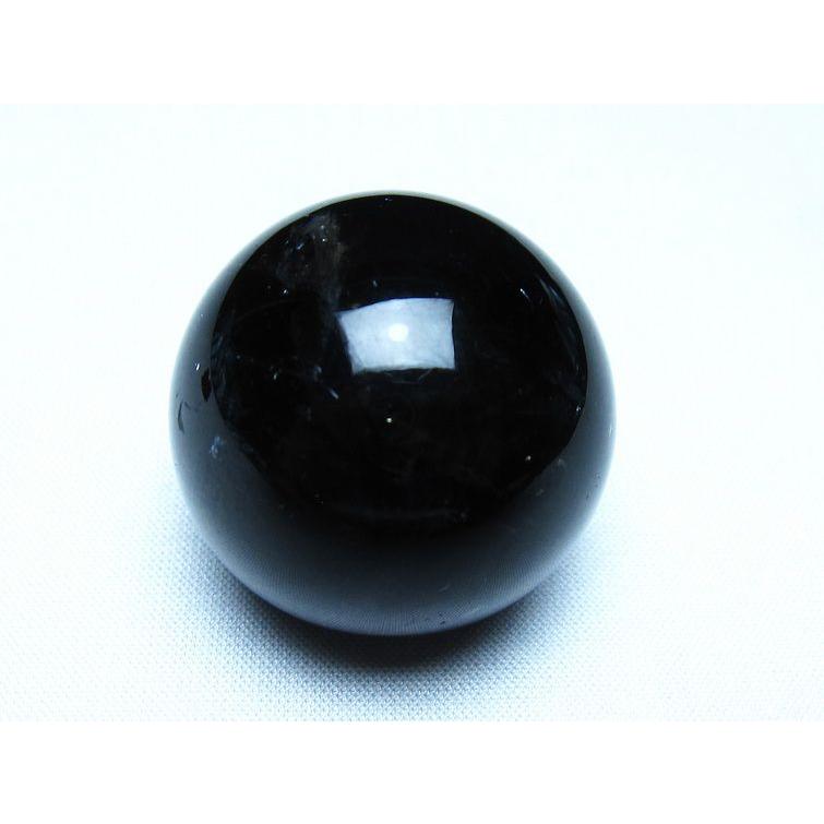 モリオン 丸玉 黒水晶 35mm スフィア 置物 原石 141-7466 : 天然石