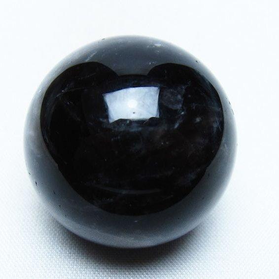 モリオン 丸玉 34mm 黒水晶 スフィア 置物 一点物 141-7976 : 天然石