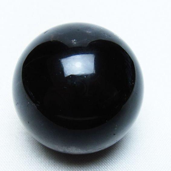 モリオン 丸玉 34mm 黒水晶 スフィア 置物 一点物 141-7996 : 天然石