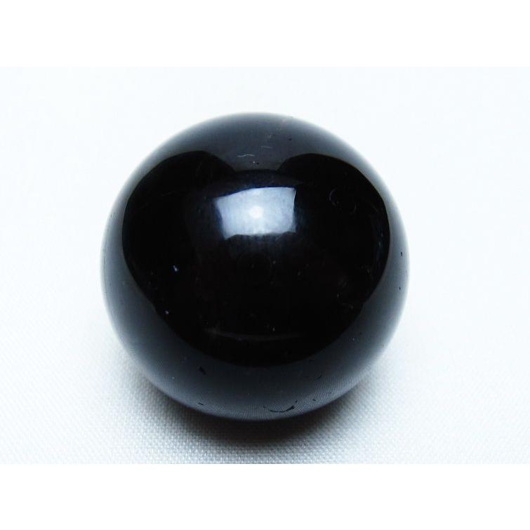 黒水晶 丸玉 34mm モリオン スフィア 置物 一点物 141-8237 : 天然石