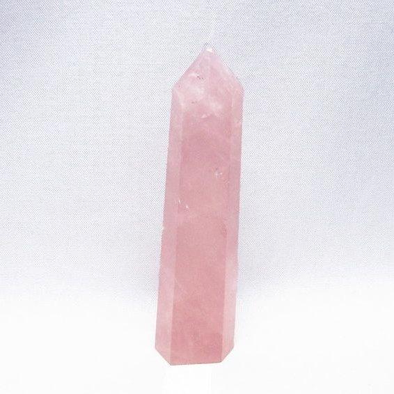 ローズクォーツ 六角柱 ポイント 置物 一点物 142-10355 : 天然石