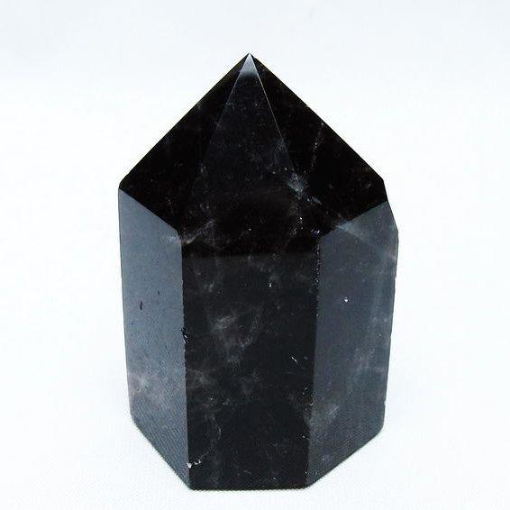 モリオン 黒水晶 六角柱 ポイント 142-10611 : 天然石・パワーストーン