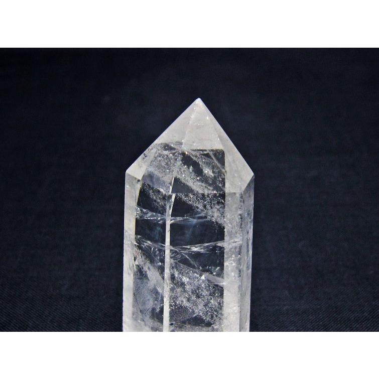 水晶 六角柱 ポイント 置物 一点物 142-11075 : 天然石