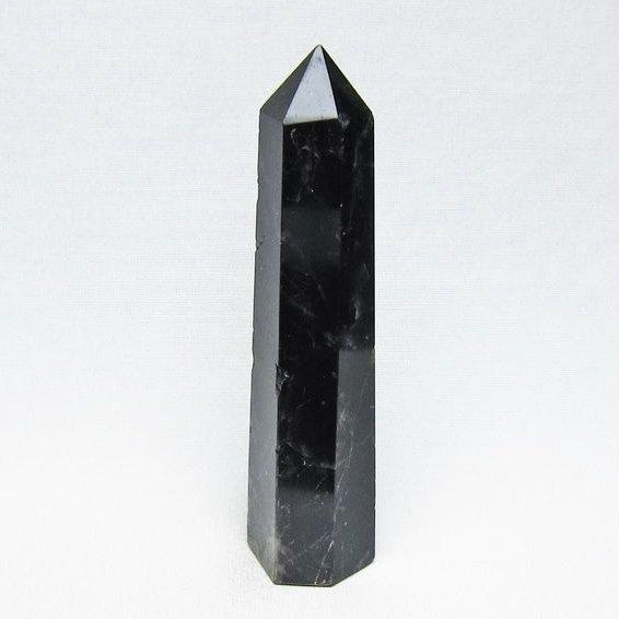 モリオン 六角柱 黒水晶 ポイント 置物 一点物 142-11222 : 天然石