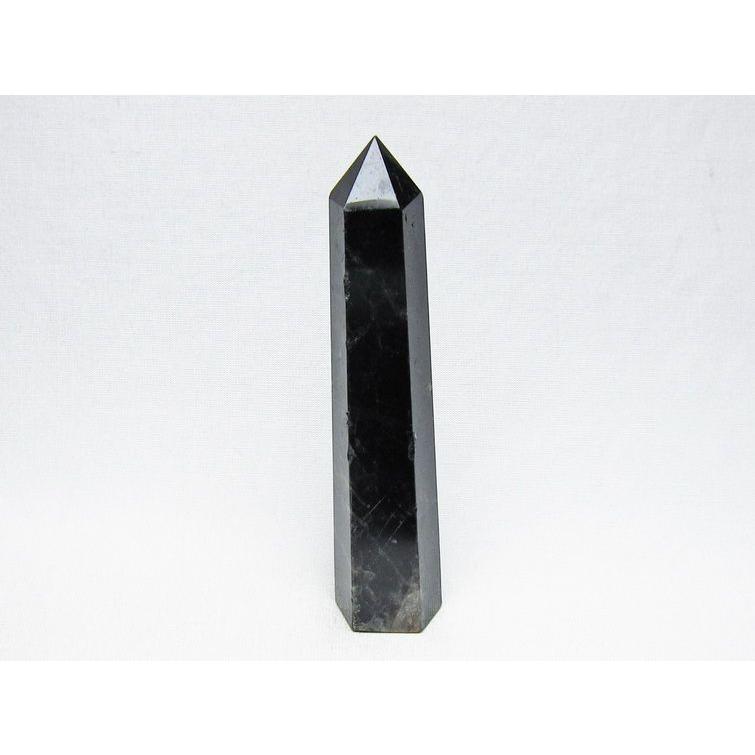 モリオン 六角柱 黒水晶 ポイント 置物 一点物 142-11222 : 天然石