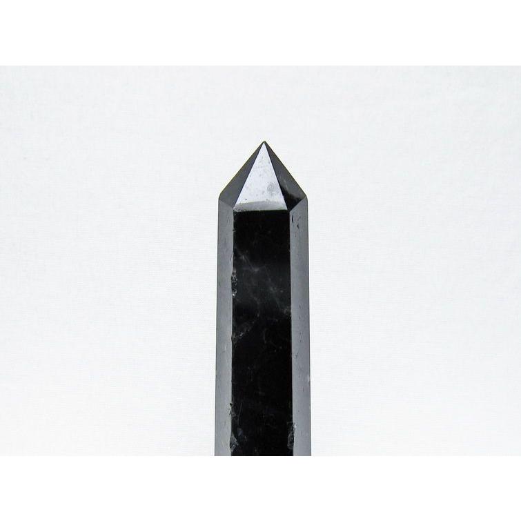 モリオン 六角柱 黒水晶 ポイント 置物 一点物 142-11222 : 天然石