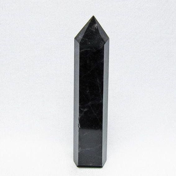 モリオン 六角柱 黒水晶 ポイント 置物 一点物 142-11223 : 天然石