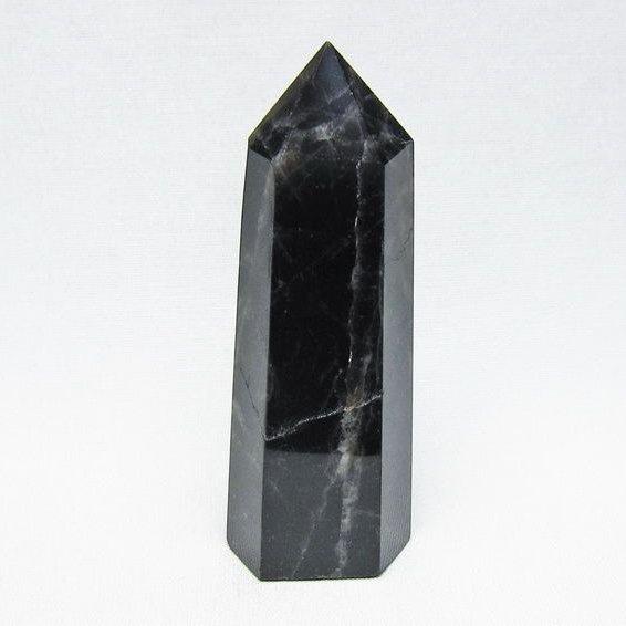 モリオン　六角柱　ポイント　風水 モリオン 六角柱 黒水晶 ポイント 置物 一点物 142-11236 : 天然石