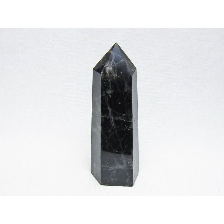 モリオン 六角柱 黒水晶 ポイント 置物 一点物 142-11236 : 天然石