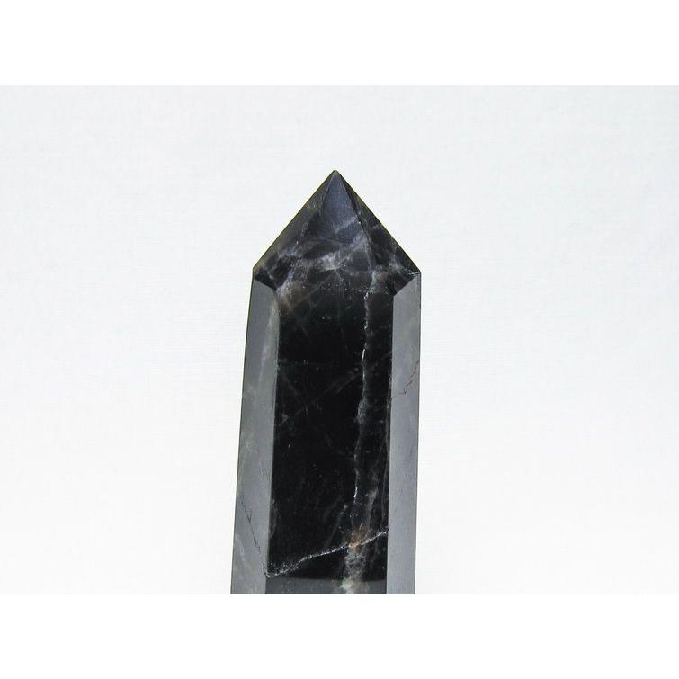 モリオン 六角柱 黒水晶 ポイント 置物 一点物 142-11236 : 天然石