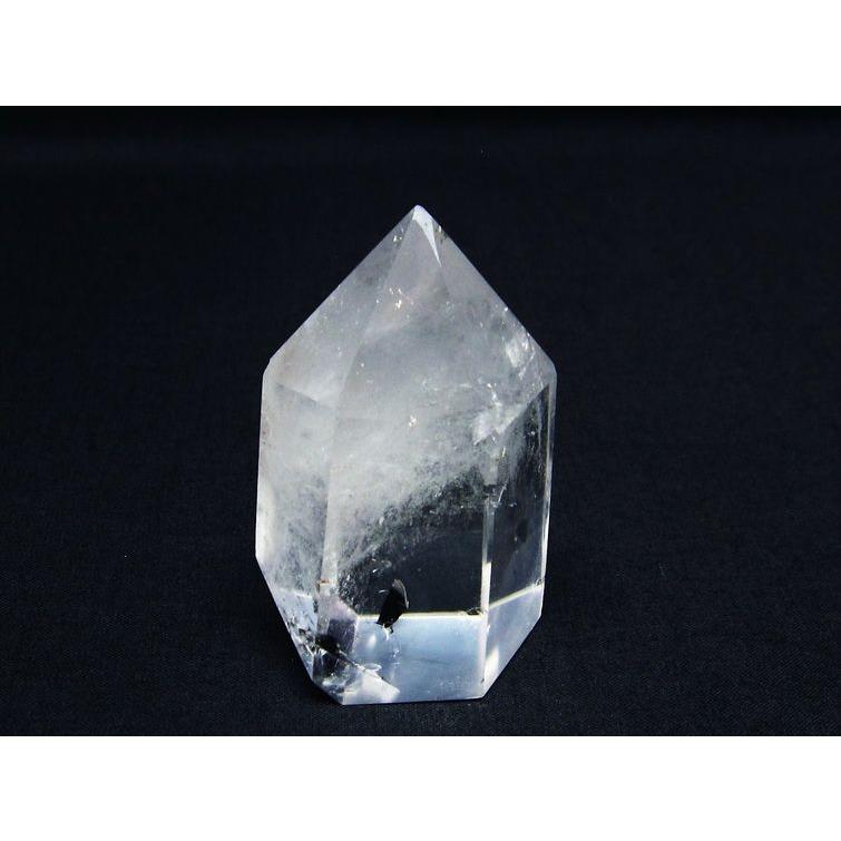 水晶 六角柱 原石 水晶ポイント 一点物 142-4923 : 天然石 ポイント 六角柱 原石