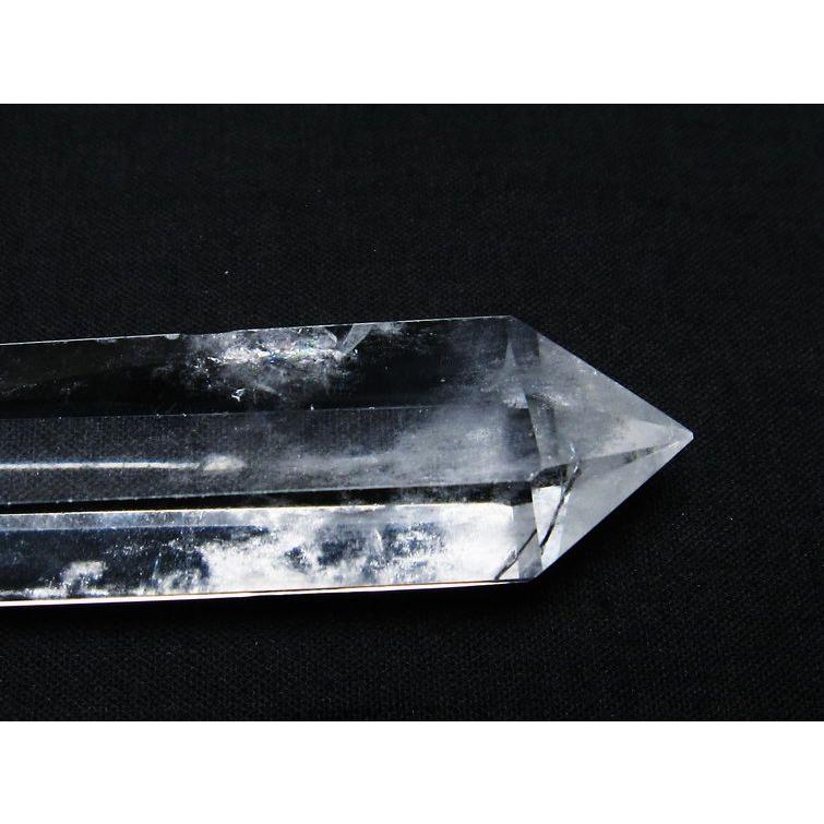 水晶 六角柱 ダブルポイント 原石 ポイント 一点物 142-7739 : 142 