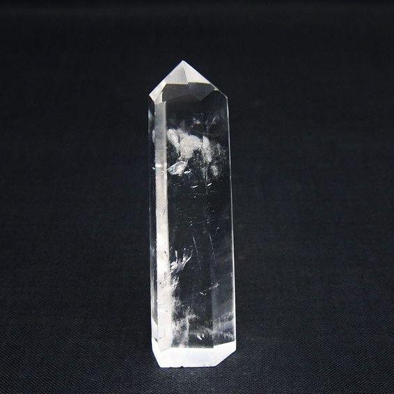 水晶 六角柱 ポイント 置物 原石 一点物 142-9399 : 天然石