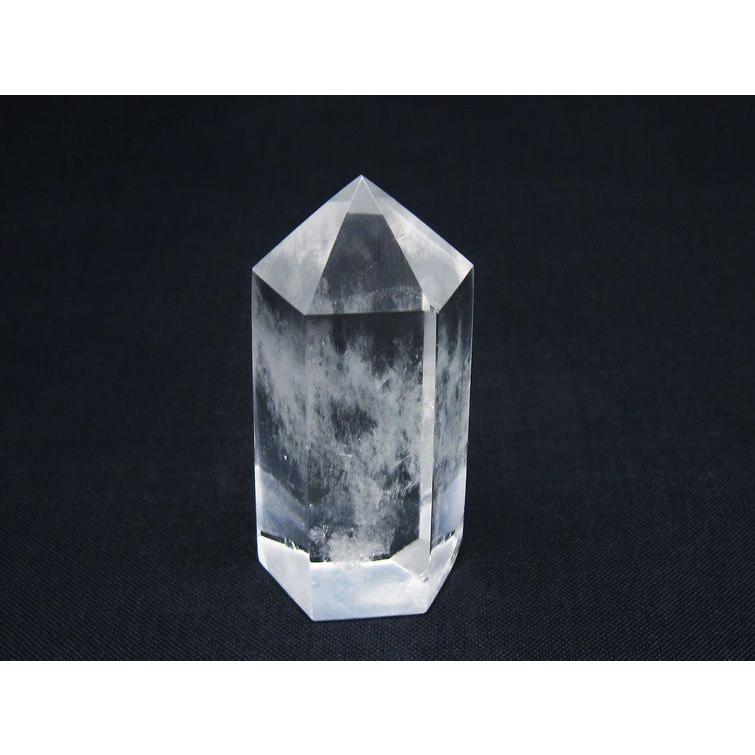 水晶 六角柱 ポイント 置物 原石 一点物 142-9421 : 天然石