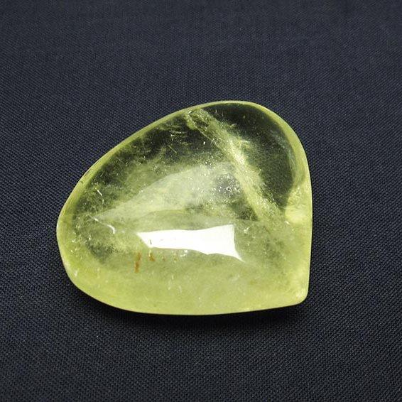 シトリンクォーツ ハート置物 一点物 145-1157 : 天然石