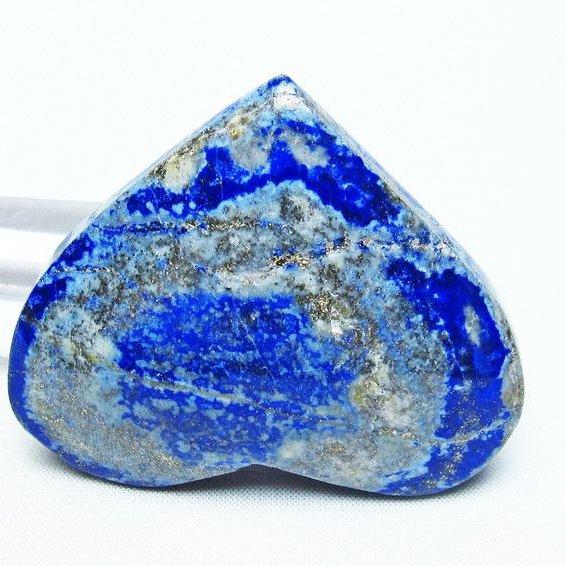 ラピスラズリ 置物 ハート 一点物 145-1209 : 天然石・パワーストーン  