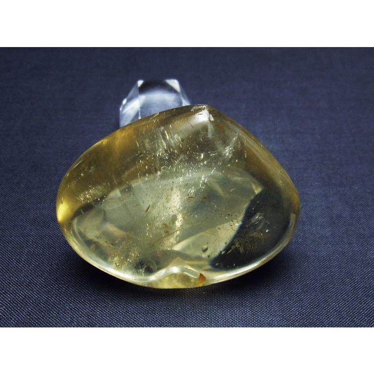 シトリンクォーツ ハート 置物 シトリン 黄水晶 一点物 145-1425