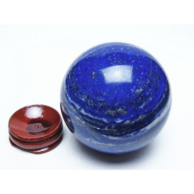 ラピスラズリ 丸玉 64mm スフィア 置物 一点物 送料無料 151-10153