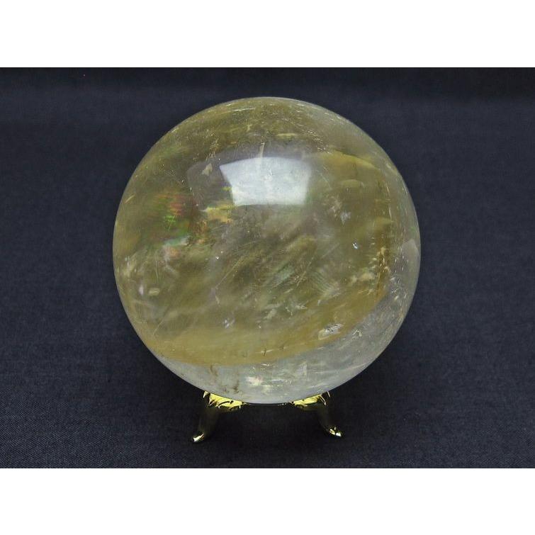 カルサイト 丸玉 スフィア 虹入り 64mm 一点物 151-1309｜tosho-stones｜05