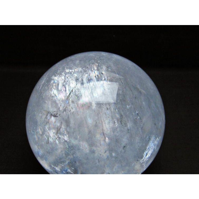 1.1Kg カルサイト 丸玉 虹入り 91mm ホワイトカルサイト スフィア 一点
