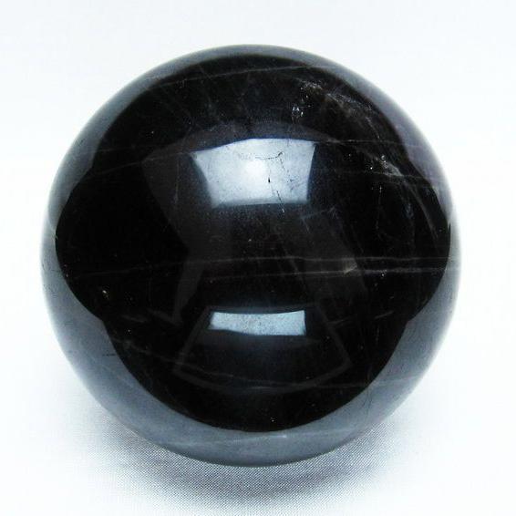 1.4Kg モリオン 丸玉 100mm 黒水晶 スフィア 一点物 送料無料 151-5137