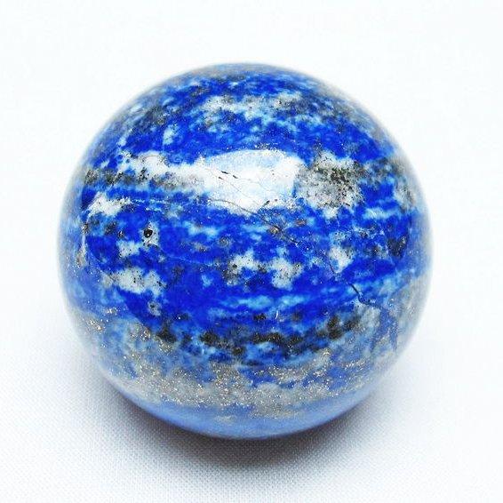 ラピスラズリ 丸玉 52mm スフィア 置物 原石 一点物 151-6288 : 天然石