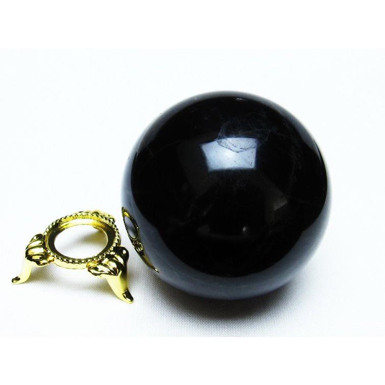 モリオン 丸玉 57mm 黒水晶 一点物 151-6830 : 天然石・パワーストーン