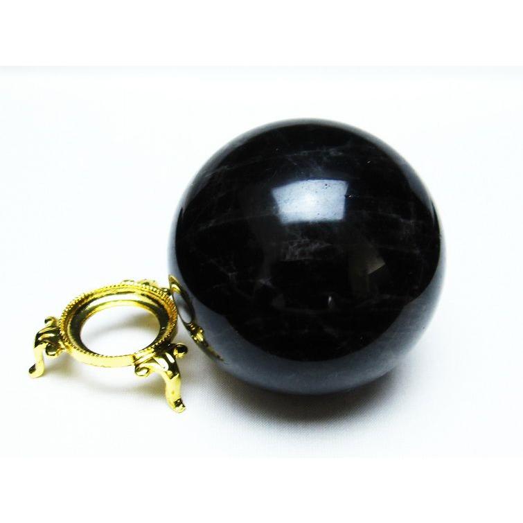モリオン 丸玉 70mm 黒水晶 一点物 151-6847 : 天然石・パワーストーン