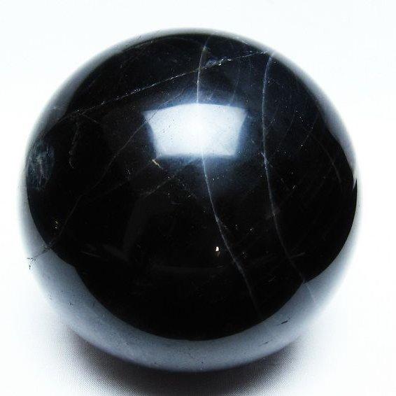 モリオン 1.8Kg 丸玉 108mm 黒水晶 一点物 [送料無料] 151-6980