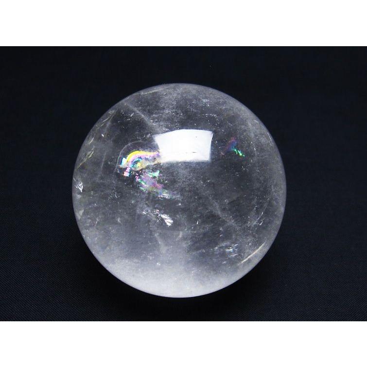 水晶 丸玉 虹入り 63mm 水晶玉 一点物 151-7113 : 天然石