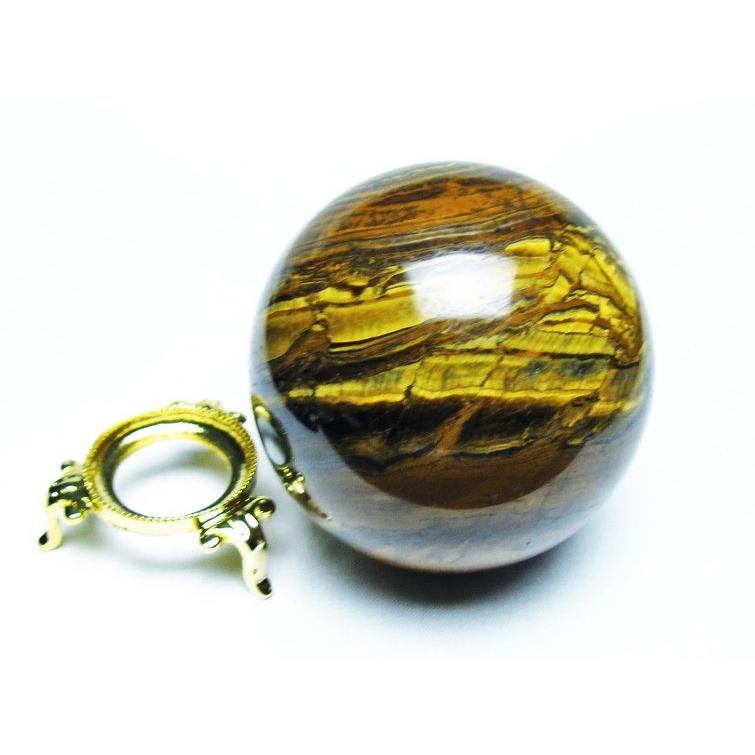 アイアンタイガーアイ 丸玉 70mm 一点物 [送料無料] 151-7385