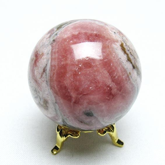 インカローズ 丸玉 42mm 一点物 [送料無料] 151-7419 : 天然石