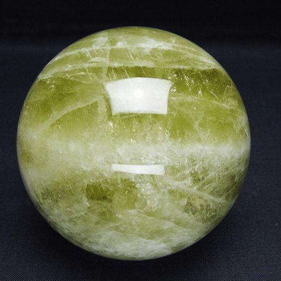 シトリンクォーツ 丸玉 83mm スフィア 置物 一点物 151-7515 : 天然石