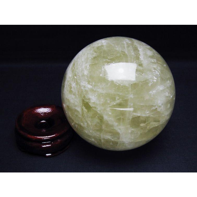 1.3Kg シトリンクォーツ 丸玉 96mm スフィア 置物 一点物 [送料無料