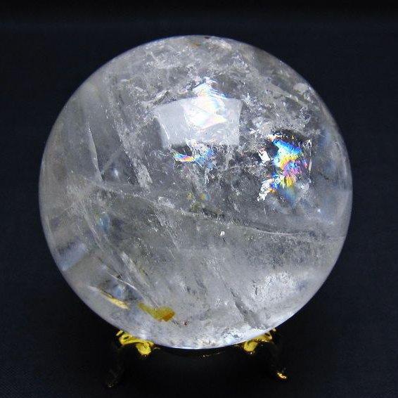 ☆SALE【 エンジェルオーラ 水晶 スフィア 丸玉 約67ミリ 】
