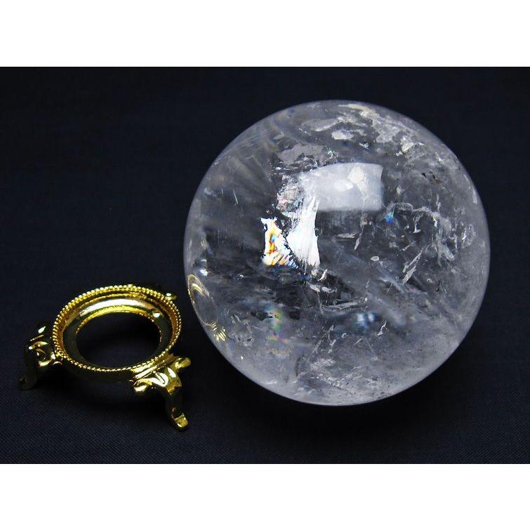 水晶 丸玉 69mm スフィア 水晶玉 球体 玉 一点物 [送料無料] 151-7904 