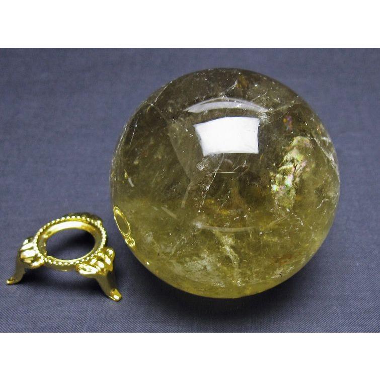 【透明度抜群】シトリン スフィア 丸玉 シトリン 丸玉 63mm シトリンクォーツ スフィア 一点物 [送料無料] 151