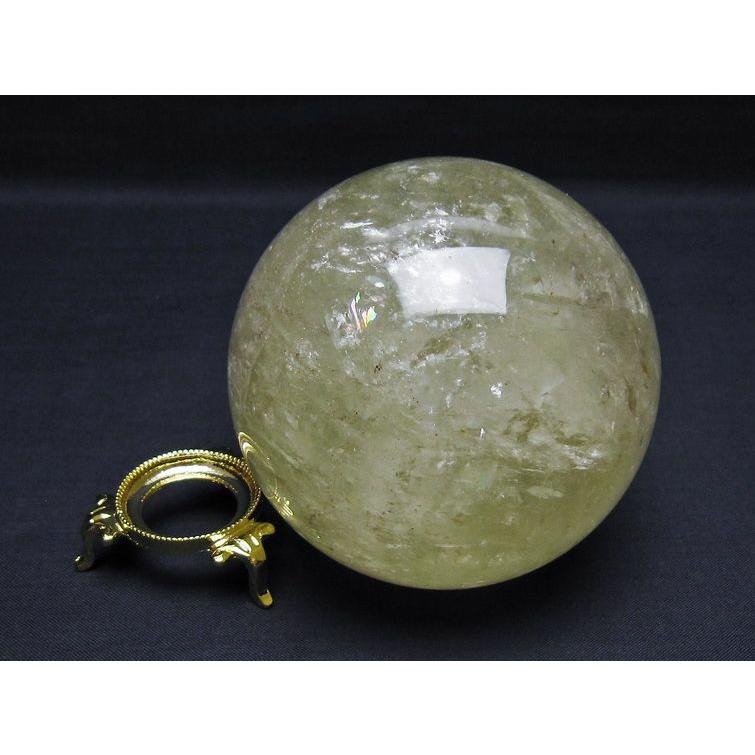 シトリン 丸玉 85mm シトリンクォーツ スフィア 一点物 [送料無料] 151-7978の画像