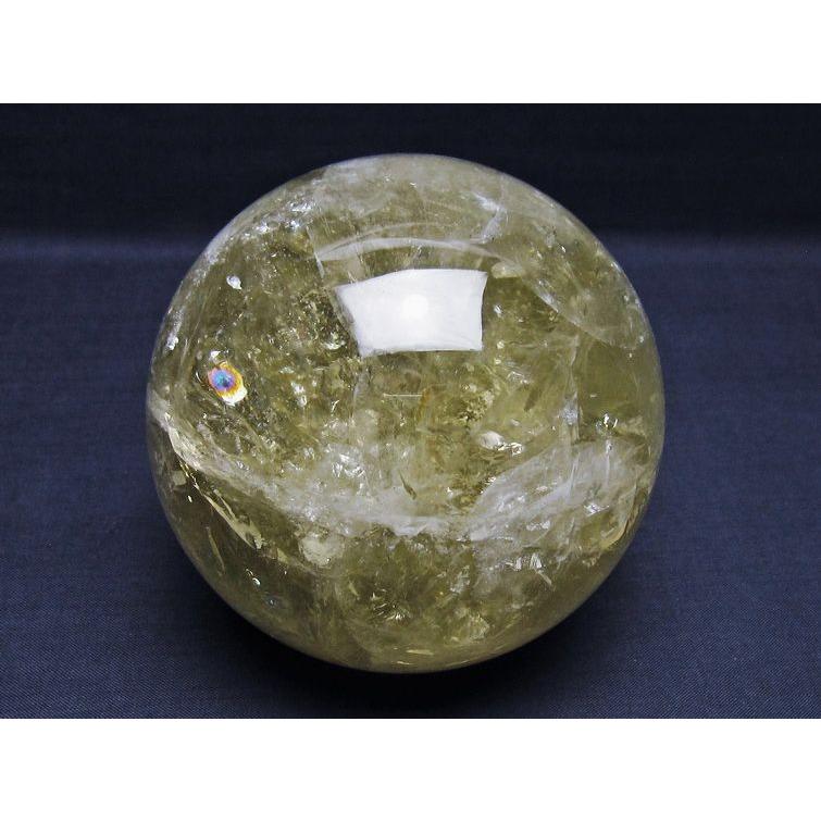 1.4Kg シトリン 丸玉 96mm シトリンクォーツ スフィア 一点物 [送料無料] 151-7993_1