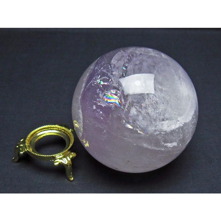 アメジスト 丸玉 76mm スフィア 一点物 151-8347 : 天然石