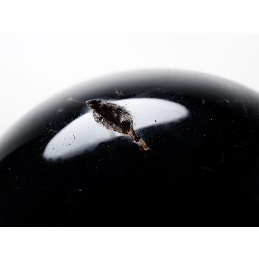 モリオン 1.5Kg 丸玉 105mm 黒水晶 スフィア 一点物 送料無料 151-8573