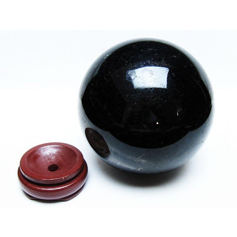 1.7Kg モリオン 丸玉 110mm 黒水晶 スフィア 一点物 送料無料 151-8593