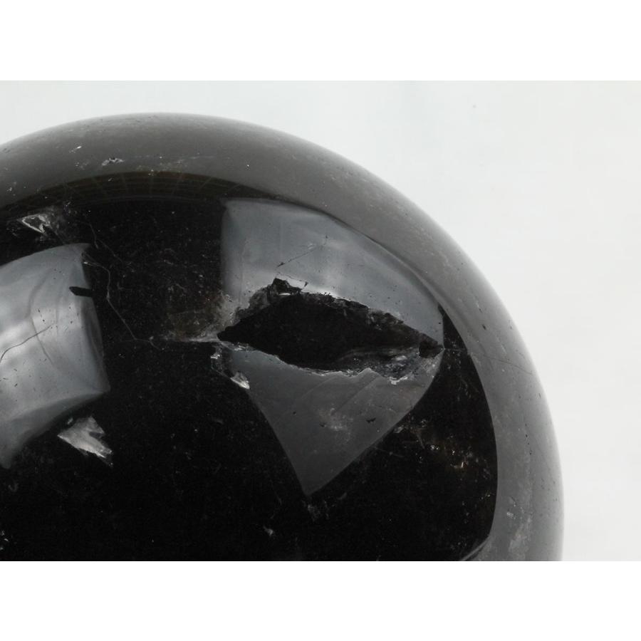 モリオン 1.7Kg スフィア 110mm 黒水晶 丸玉 球体 morion 置物 原石 訳