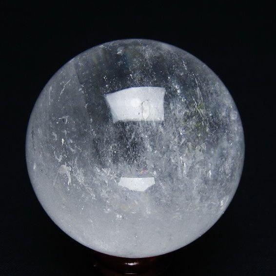 水晶 丸玉 55mm スフィア 置物 水晶玉 一点物 151-8884 : 天然石
