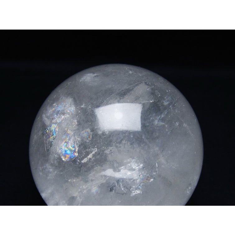 水晶 丸玉 75mm スフィア 置物 水晶玉 一点物 送料無料 151-8907 
